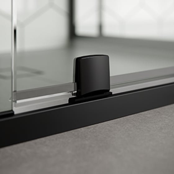 Matte black finish